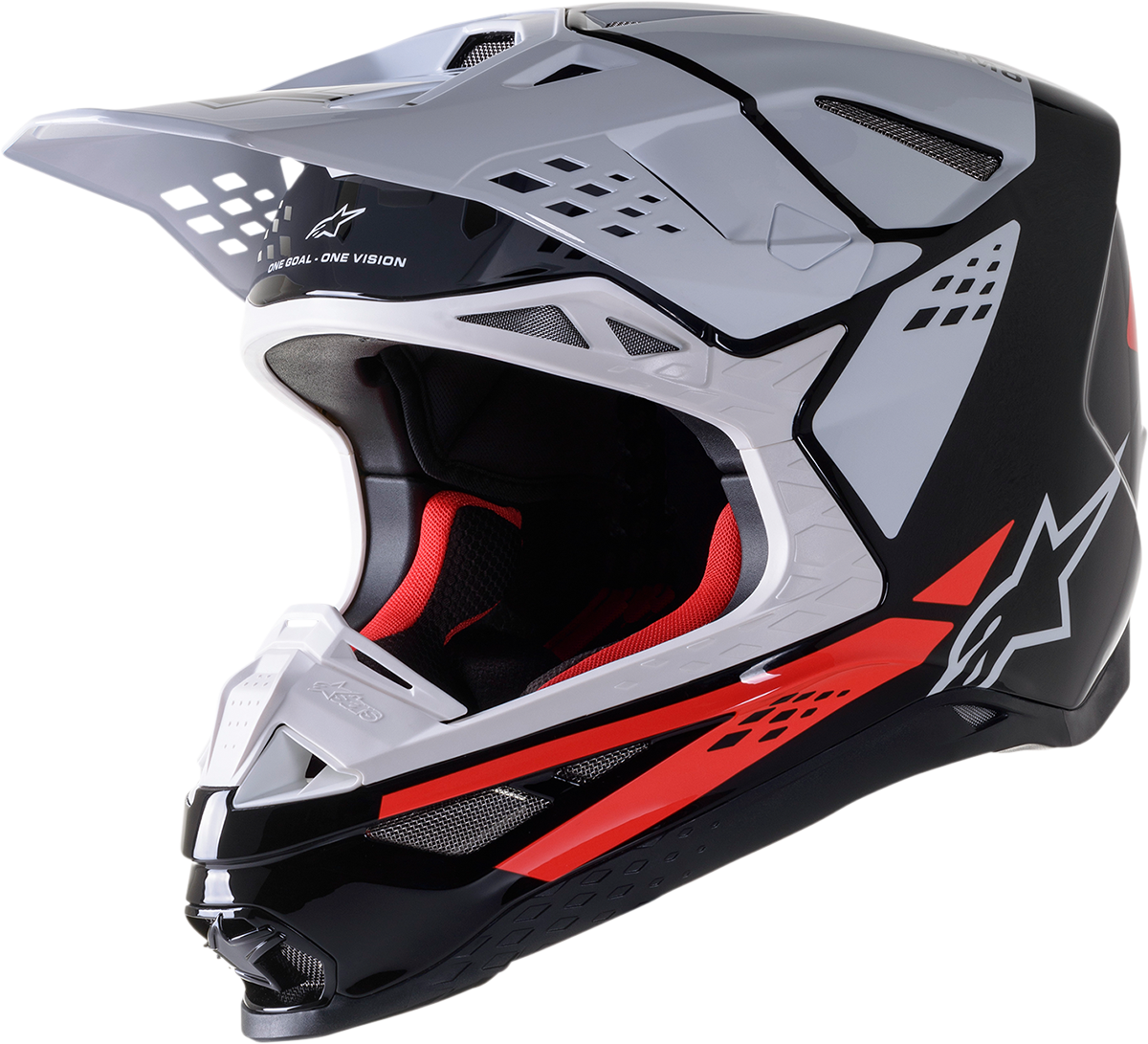 ALPINESTARS Supertech M8 Helmet - Factory - Black/White/Red - XL 8302922-1233-XL