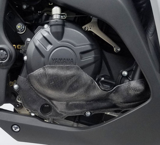 Graves yamaha r3 carbon and kevlar moto america approved right side clutch case cover
