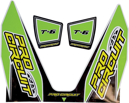 PRO CIRCUIT T-6 Decal - Green DC22T6-GRN