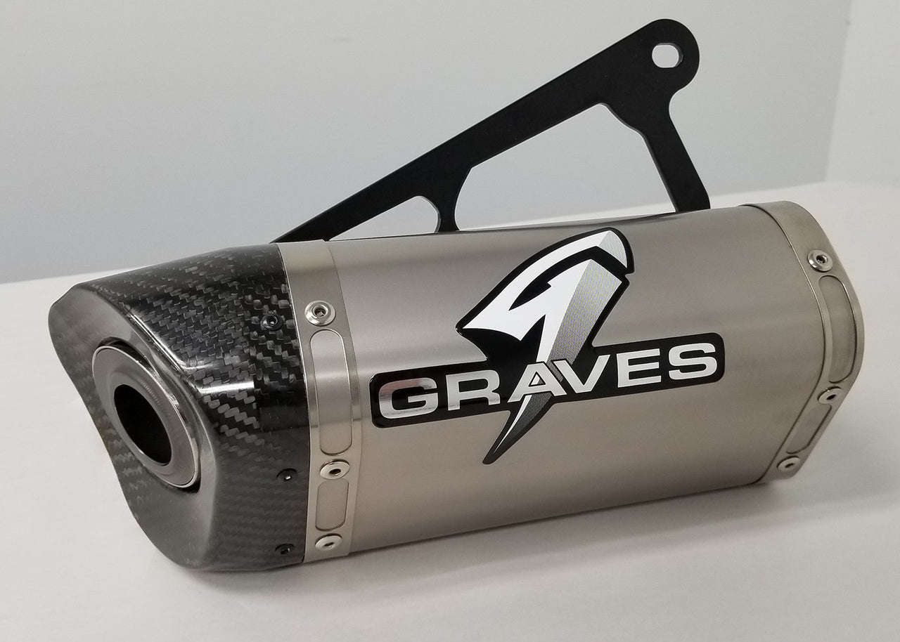 Graves motorsports ninja ex300 13-17 cat back exhaust exk-17ex3-cbst