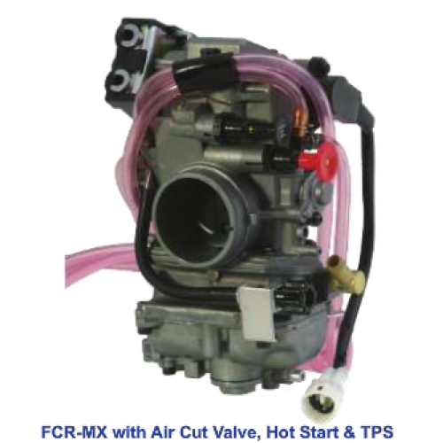 Keihin fcr-mx 41 carburetor with choke, air cut valve, hot start, tps 016-937