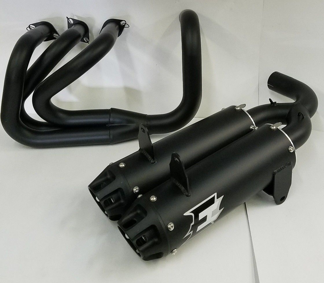 Empire industries full exhaust system dual yxz 1000r ceramic black