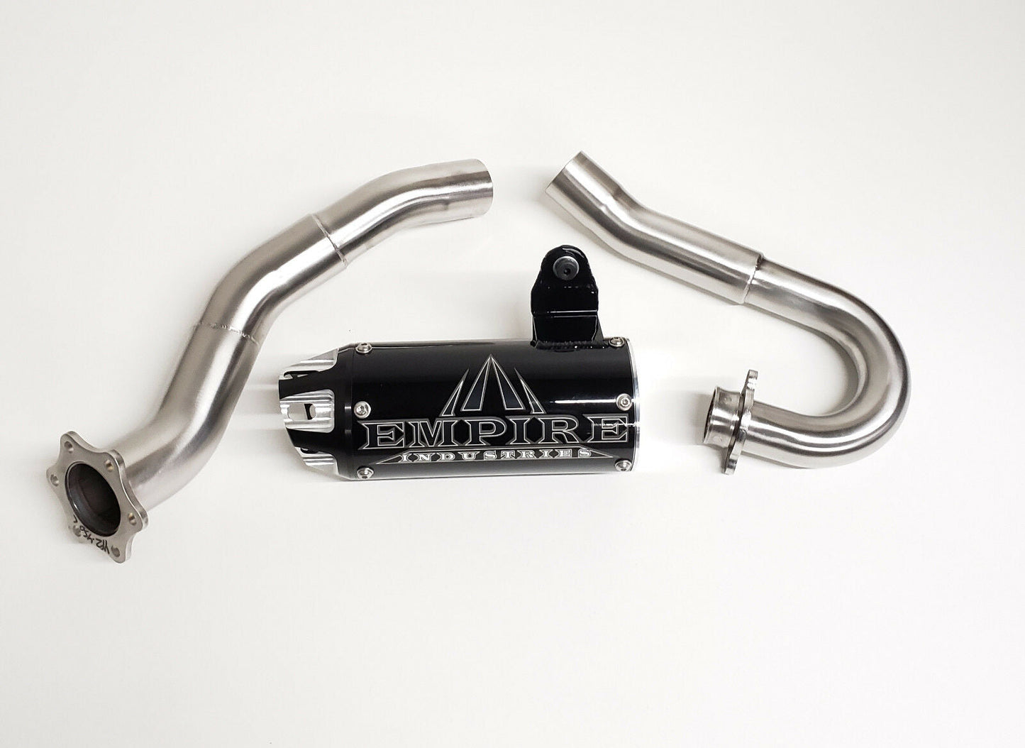 Empire industries yfz450 04-12 carb model full shorty exhaust system black pipe