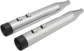 DRAG SPECIALTIES 4" Slip-On Mufflers for '95-'16 FL - Chrome/Black H00969
