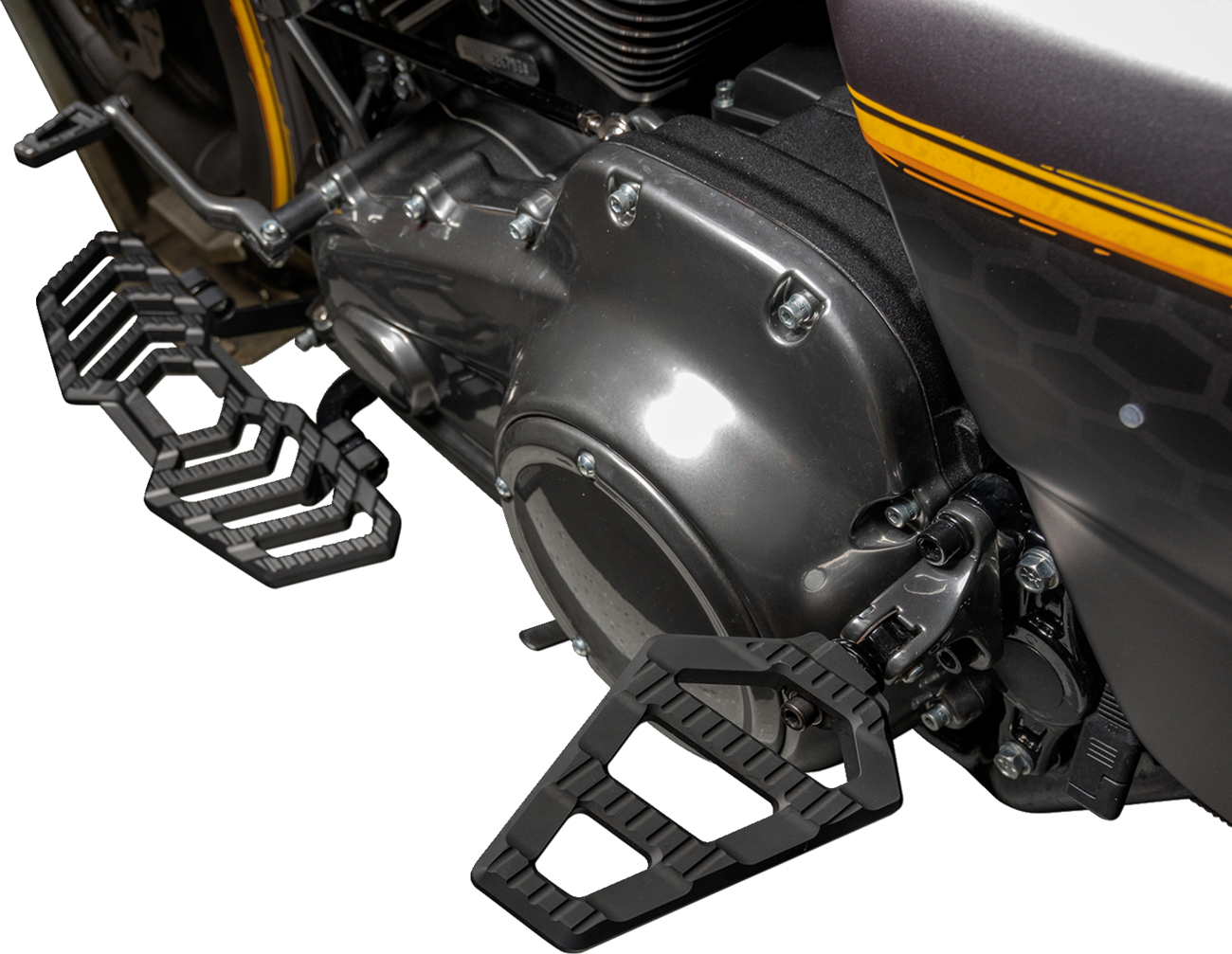 KODLIN MOTORCYCLE Trackboards Mini Floorboards - Black K73244
