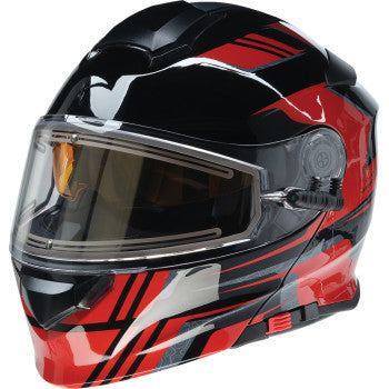 Z1R Solaris 2.0 Helmet - First Tracks - Electric - Dual Pane - Black/Red - Medium 0120-0827