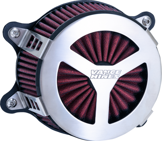 VANCE & HINES VO2 Radiant III Air Cleaner - Brushed 71459