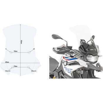 GIVI Windshield - Clear - BMW D5127ST
