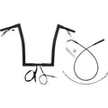 FAT BAGGERS INC. 1-1/4" EZ Install Flat Top Handlebar - 16" - Black 749916-B