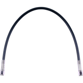 MAGNUM SHIELDING Universal XR Brake Line - 28" - Black w/ Chrome Fittings SBC0500-28