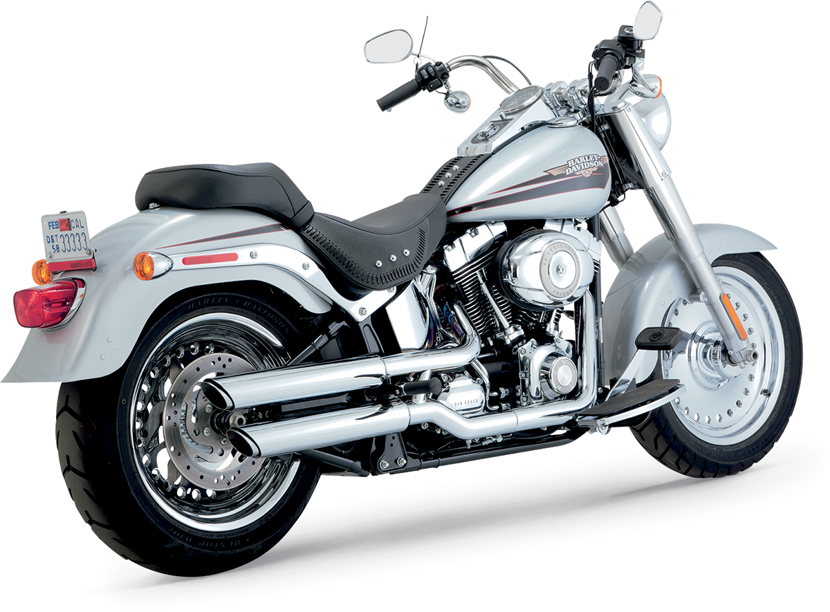 VANCE & HINES Twin Slash Mufflers - Chrome 16843