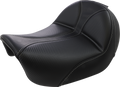 SADDLEMEN Dominator Solo Seat - Stitched - Black w/ Gray Stitching - FL/FX '06-'17 806-04-0042
