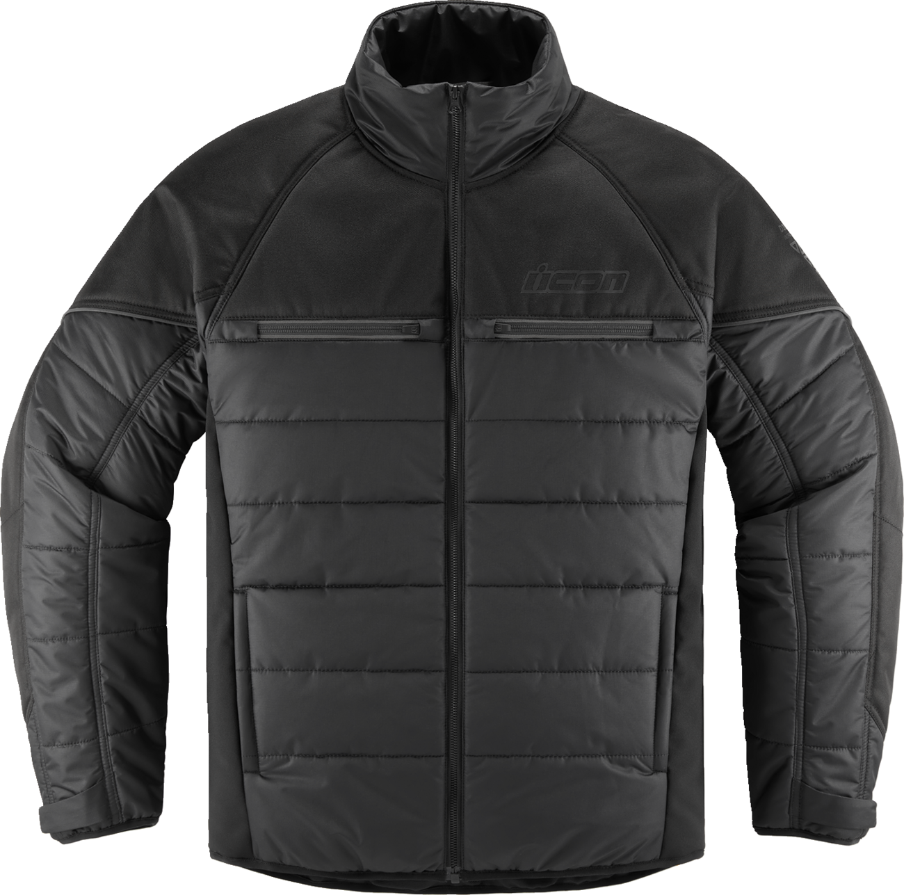 ICON Ghost Puffer Jacket - Black/Charcoal - Large 2820-6192