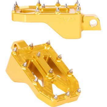 THRASHIN SUPPLY CO. Aggressor Footpegs - Rear - Gold TSC-2022-5-D