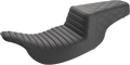 SADDLEMEN Step-Up Seat - Front Tuck-n-Roll/Rear Lattice Stitch - Black 897-07-176
