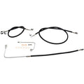 LA CHOPPERS Brake Line - 15" - 17" Ape Hanger Handlebars - Black LA-8151B16B