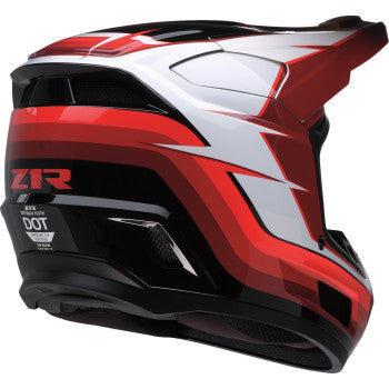 Z1R Youth Dirt Maxx Helmet - Vortex - Red/White - Large 0111-1719