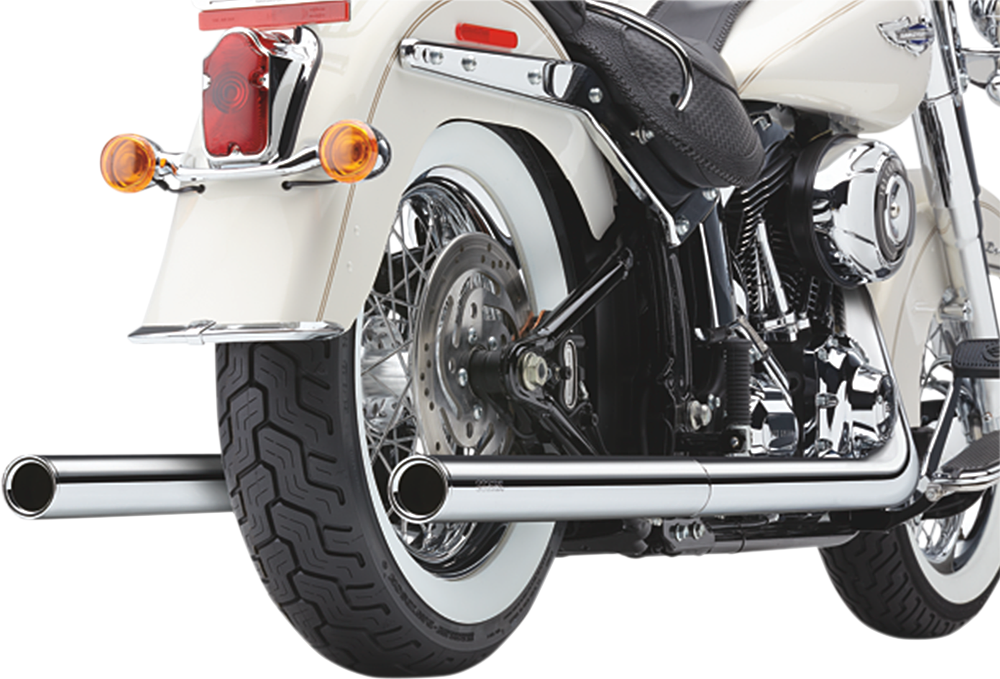 COBRA True Dual Exhaust - Billet Tip - '86-'06 Softail 6984