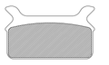 DRAG SPECIALTIES Organic Brake Pads - Touring FAD201