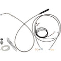 FAT BAGGERS INC. EZ Install Kit - 16" Handlebars - Upper Clutch - Full Length - Braided Stainless Steel 219916