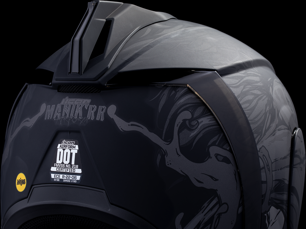 ICON Airform™ Helmet - Manik'RR - MIPS® - Dark Black - Medium 0101-17005