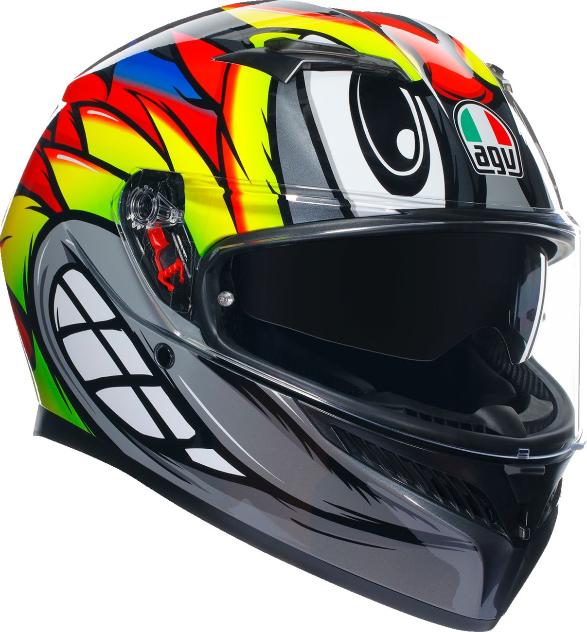 AGV K3 Helmet - Birdy 2.0 - Gray/Yellow/Red - XL 2118381004012XL