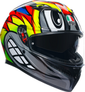 AGV K3 Helmet - Birdy 2.0 - Gray/Yellow/Red - Large 2118381004012L