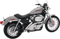 BASSANI XHAUST Radial Sweeper Exhaust - Chrome - '07-'13 XL XL4-FF12CL