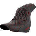 SADDLEMEN Pro Series SDC Performance Seat - without Backrest - Red Stitch - FL/FX '18-'20 SC81829RED