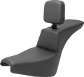 SADDLEMEN Tour Step Up Seat - Rider Backrest - Plain - FXBB/FXST '18-'22 818-30-194BR