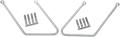 DRAG SPECIALTIES Saddlebag Support - FXST 77-0031A