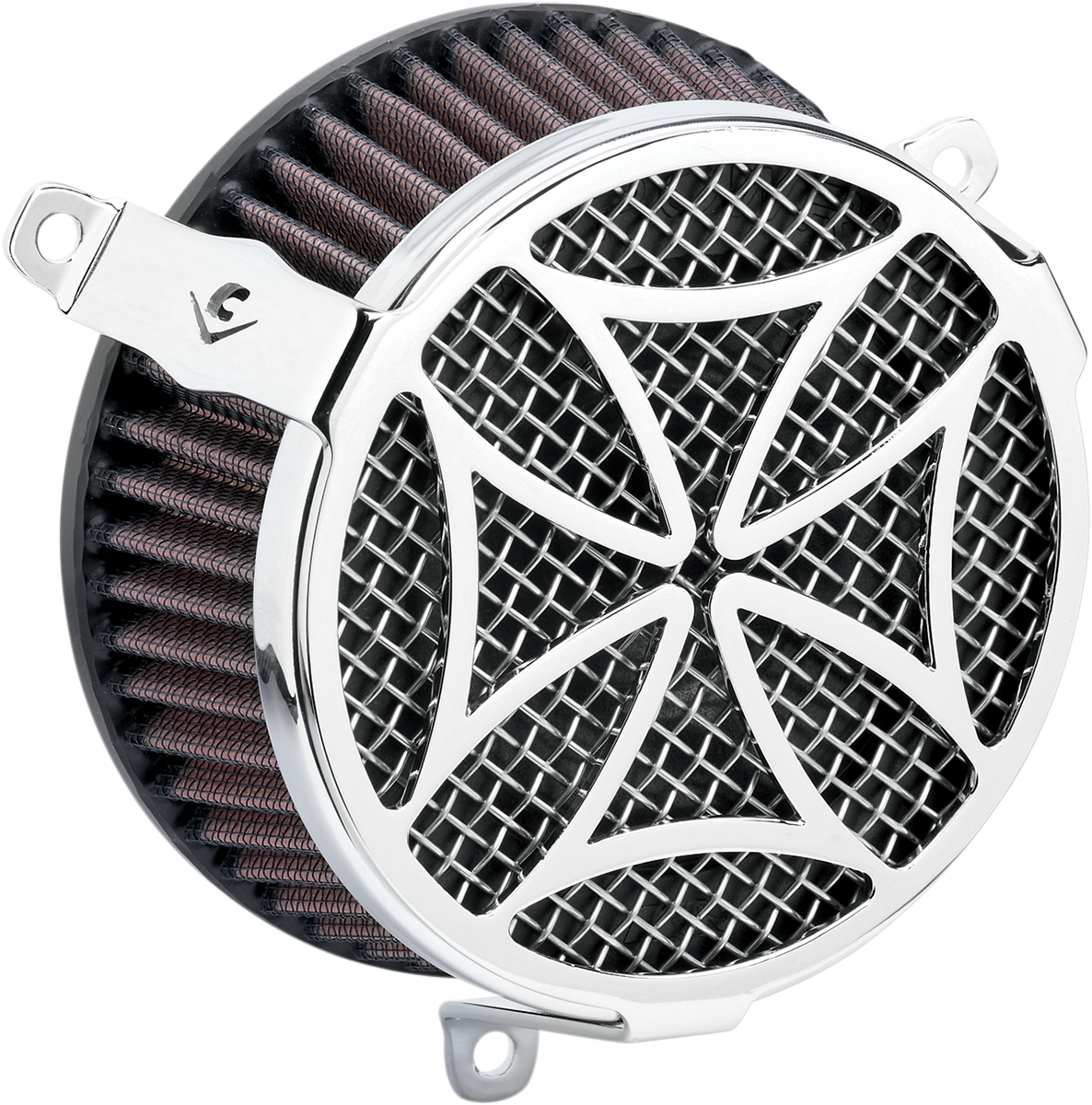 COBRA Cross Air Filter - Chrome - VT1300 06-0133-02-SB