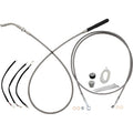 FAT BAGGERS INC. EZ Install Kit - 11" Handlebars - Upper Clutch - Full Length - Braided Stainless Steel 249011