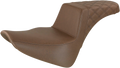 SADDLEMEN Step-Up Seat - Rear Lattice Stitch - Brown 818-33-173BR