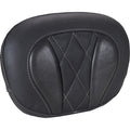MUSTANG Deluxe Sissy Bar Pad - Diamond - Gunmetal Stitch - FLT/FLH '23-'25 88450GM