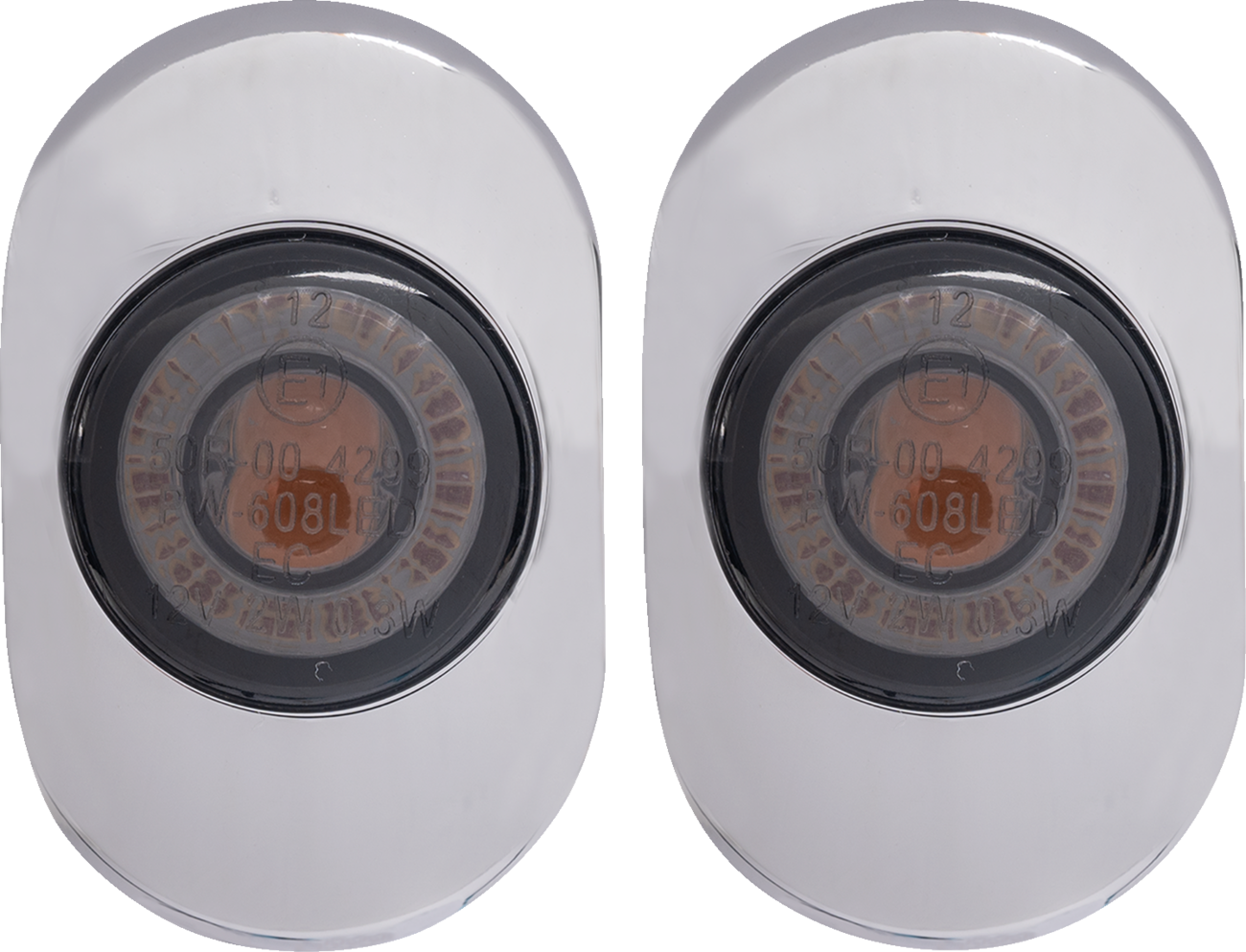 KODLIN MOTORCYCLE Antenna Grommet Light - Chrome K68496