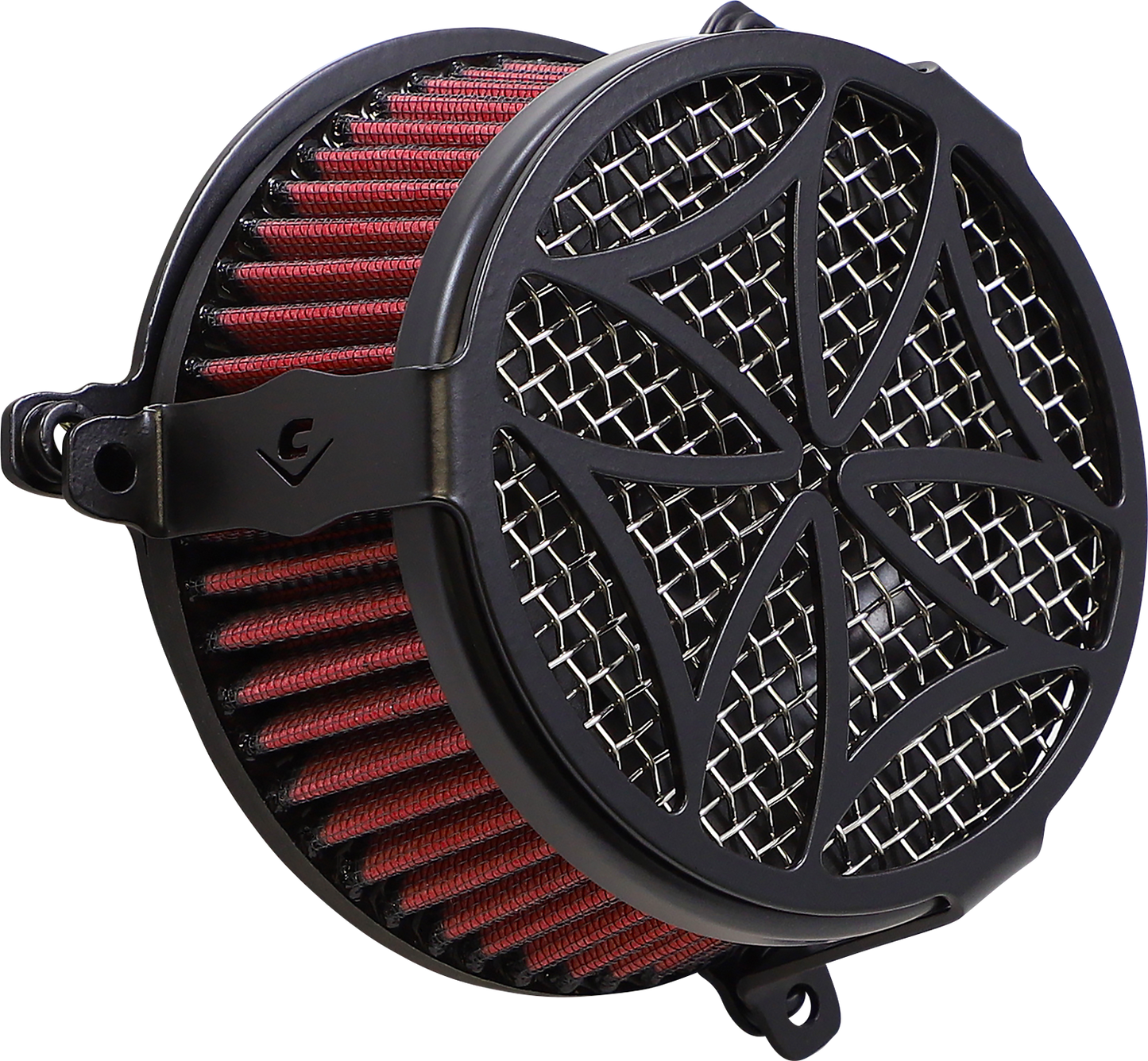 COBRA Air Filter - Cross - Black 606-0101-02B-SB