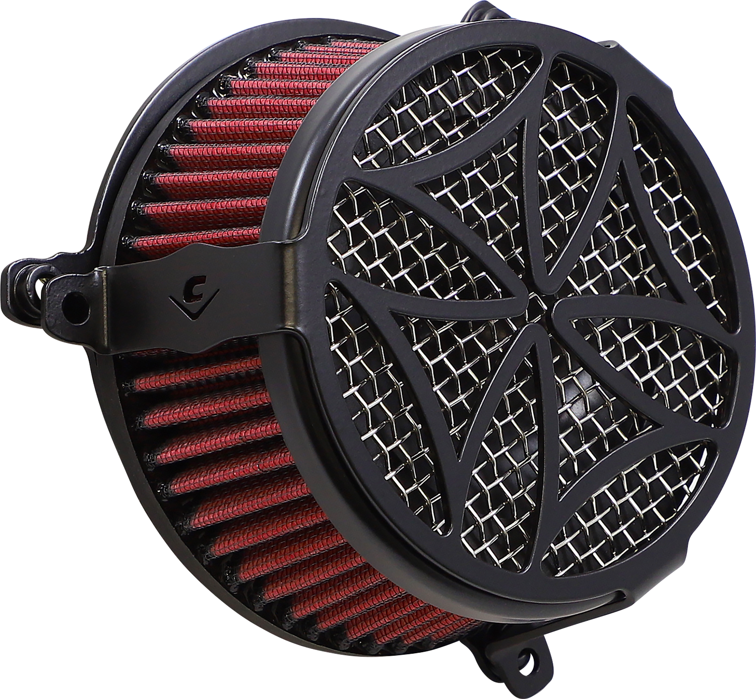 COBRA Air Filter - Cross - Black 606-0101-02B-SB