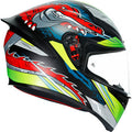 AGV K1 Helmet - Dundee - Matte Lime/Red - Small 210281O2I006105