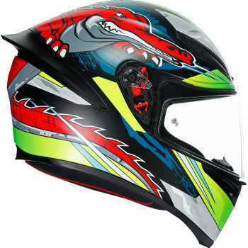 AGV K1 Helmet - Dundee - Matte Lime/Red - Small 210281O2I006105