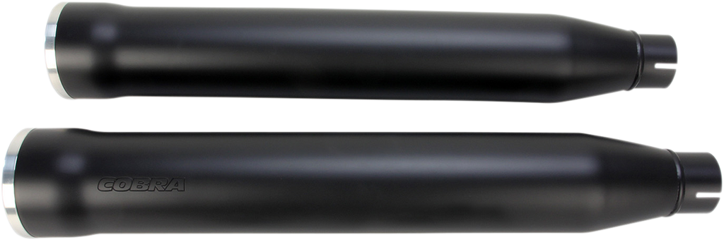 COBRA 3" RPT Mufflers for '07-'17 Softail - Black 6053B