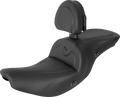 SADDLEMEN Seat - RoadSofa - With Backrest - Black W/Black Stitching - Heated - Indian '14-'23 I14-07-187BRHCT
