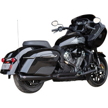 S&S CYCLE 2-into-1 Qualifier Exhaust System - Guardian Black - Race Only - Indian with PowerPlus 550-1131