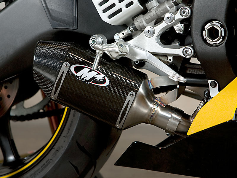 M4 Exhaust Carbon Fiber Street Slayer Slip On w/ Muller Box Elim. 2006-2020 R6 YA6624-MBE