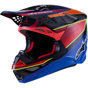 ALPINESTARS Supertech M10 Helmet - MIPS® - Era - Gloss Blue/Red/Yellow Fluo - Small 8301223-7356-S