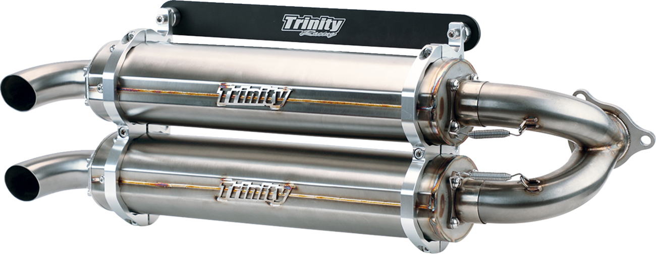 TRINITY RACING Stainless Steel Slip-On Muffler TR-4152S-SS