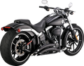 VANCE & HINES Big Radius Exhaust System - Black Breakout FXSB 2013-2017  46365
