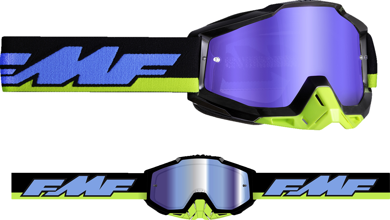 FMF PowerBomb Goggles - Talladega - Blue Mirror F-50037-00008 2601-3180