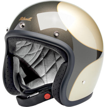 BILTWELL Bonanza Helmet - Scallop - Metallic Charcoal/Champagne - 2XL 1001-589-206