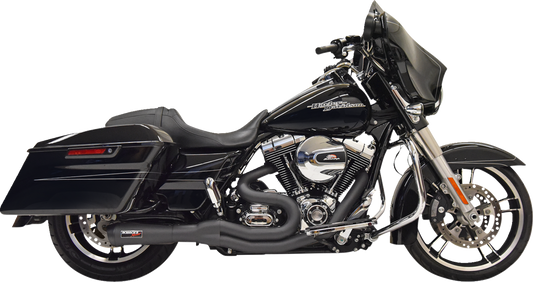 BASSANI XHAUST 2:1 Exhaust - Black 1F61B